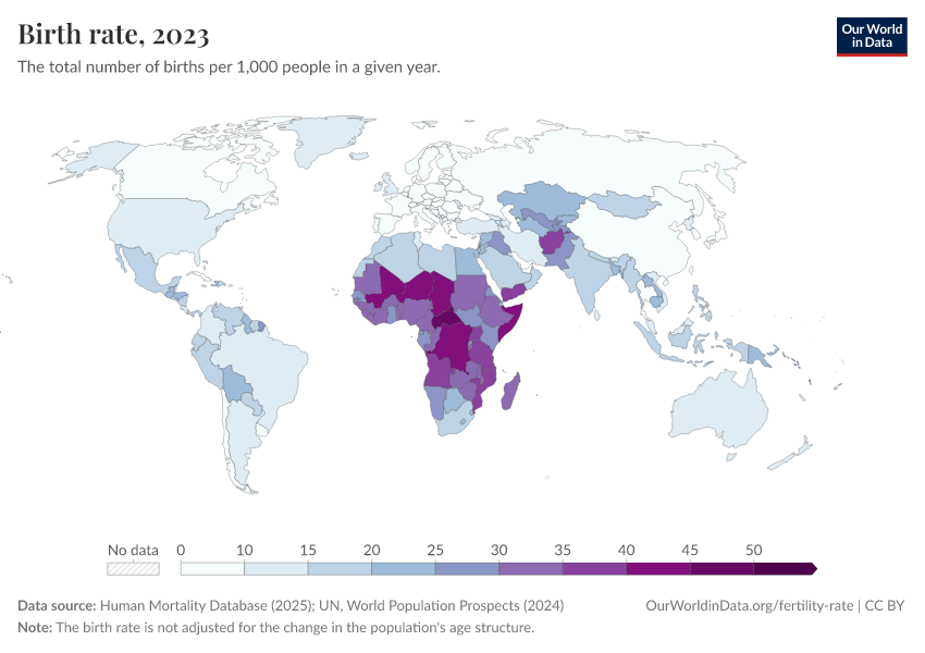 A thumbnail of the "Birth rate" chart